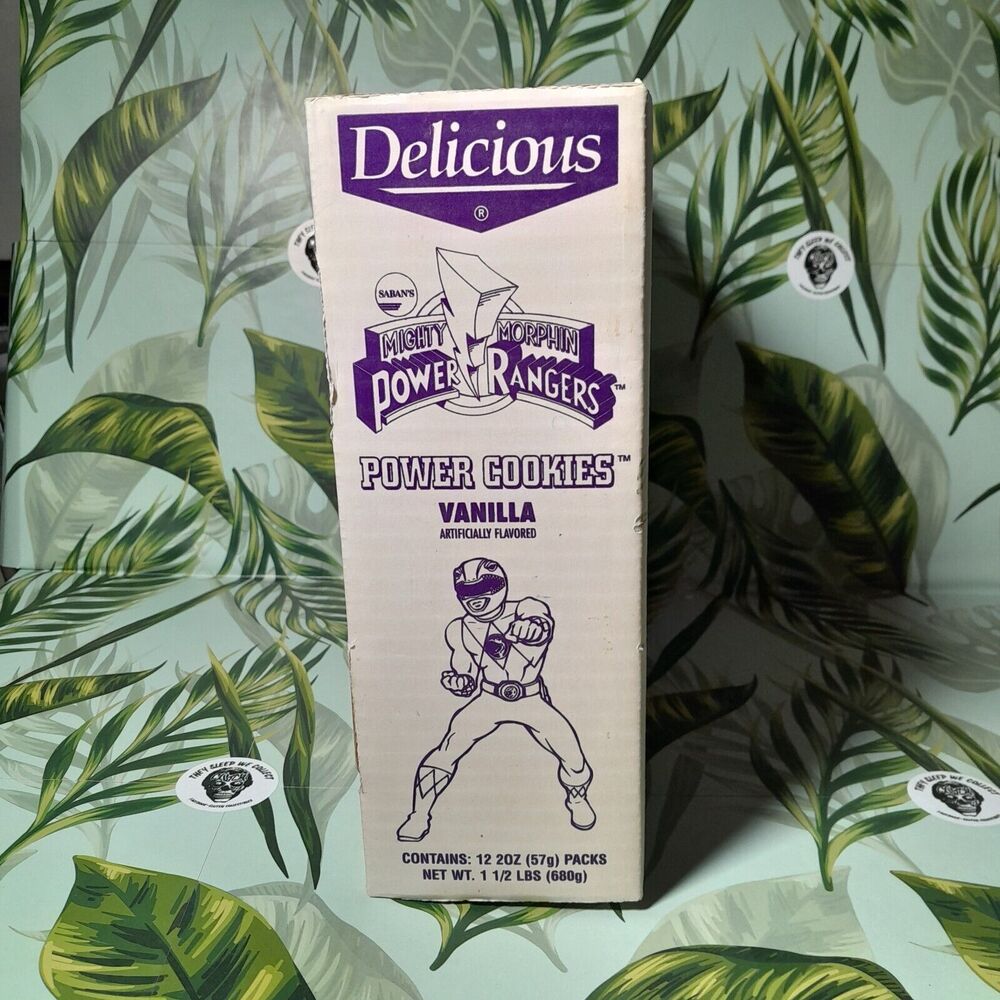 Delicious Brand Mighty Moprhin Power Rangers Vanilla Cookies